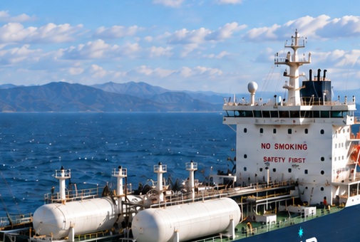 Altair gas carrier at sea